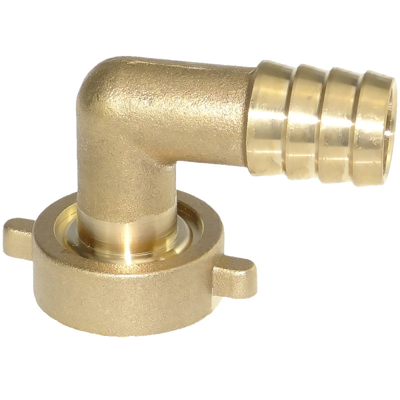 Koncovka hadicová kolenová 90° G1" x d19mm-3/4" s prevlečnou maticou MS - vnútorný závit