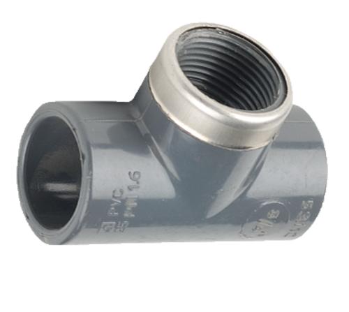 T-kus 90° závit F + kov.kr. 20x1/2"x20 PN16