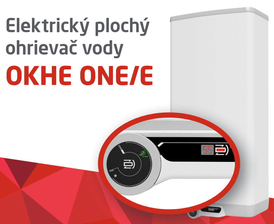 DRAŽICE OKHE ONE/E 120 plochý (len 32 cm) elektrický zásobníkový ohrievač teplej vody (bojler) 98l, závesný, zvislý