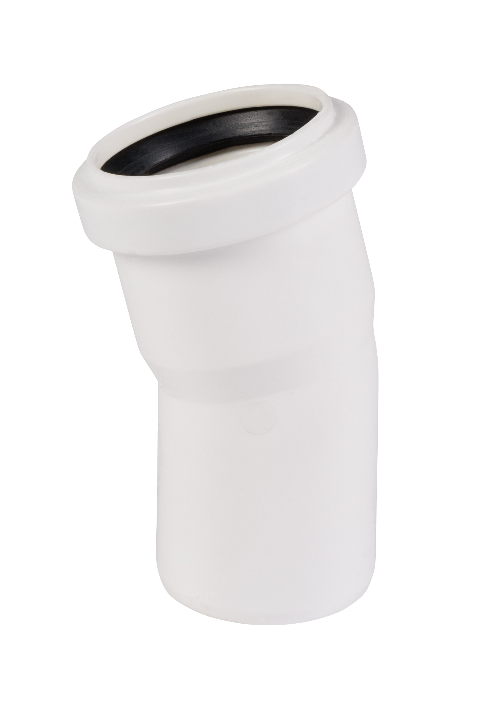 HT odpadové / kanalizačné koleno DN 50 - uhol 15 ° - HTB - biele