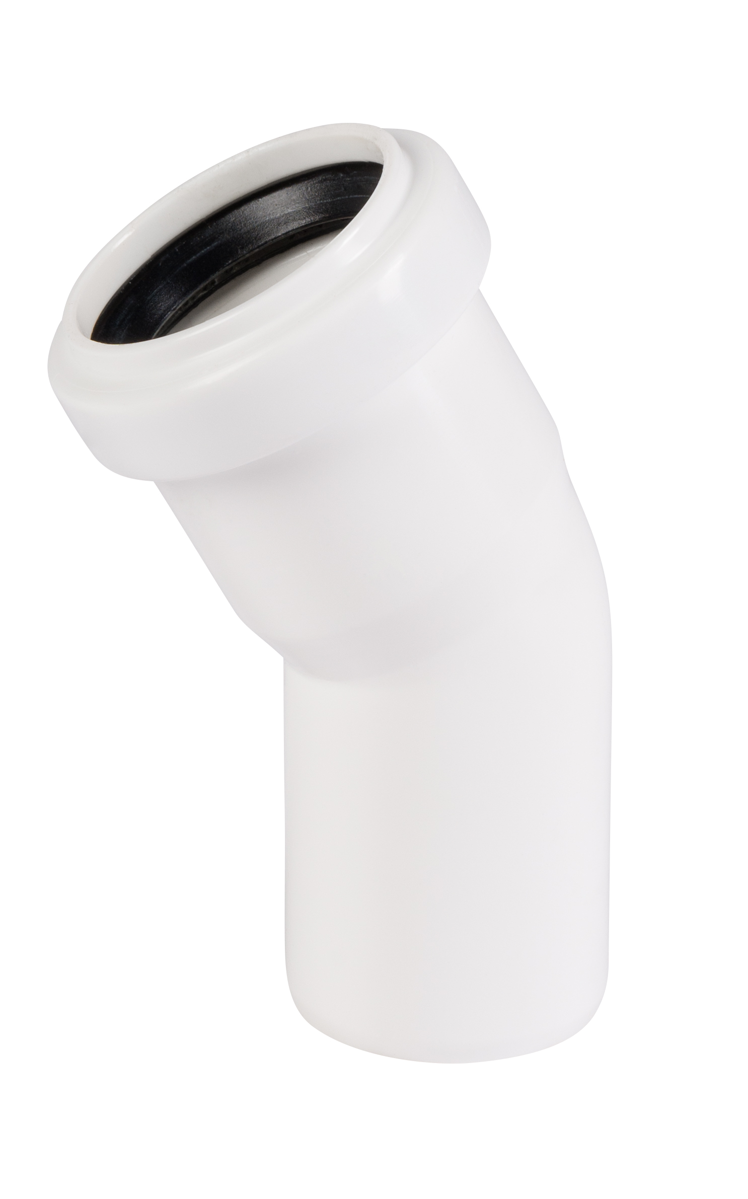 HT odpadové / kanalizačné koleno DN 40 - uhol 30 ° - HTB - biele