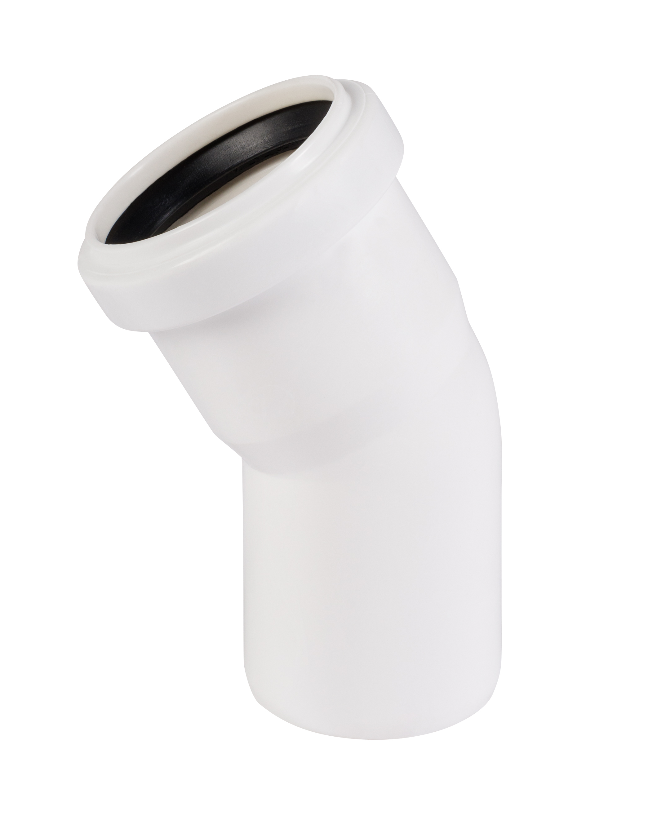 HT odpadové / kanalizačné koleno DN 50 - uhol 30 ° - HTB - biele