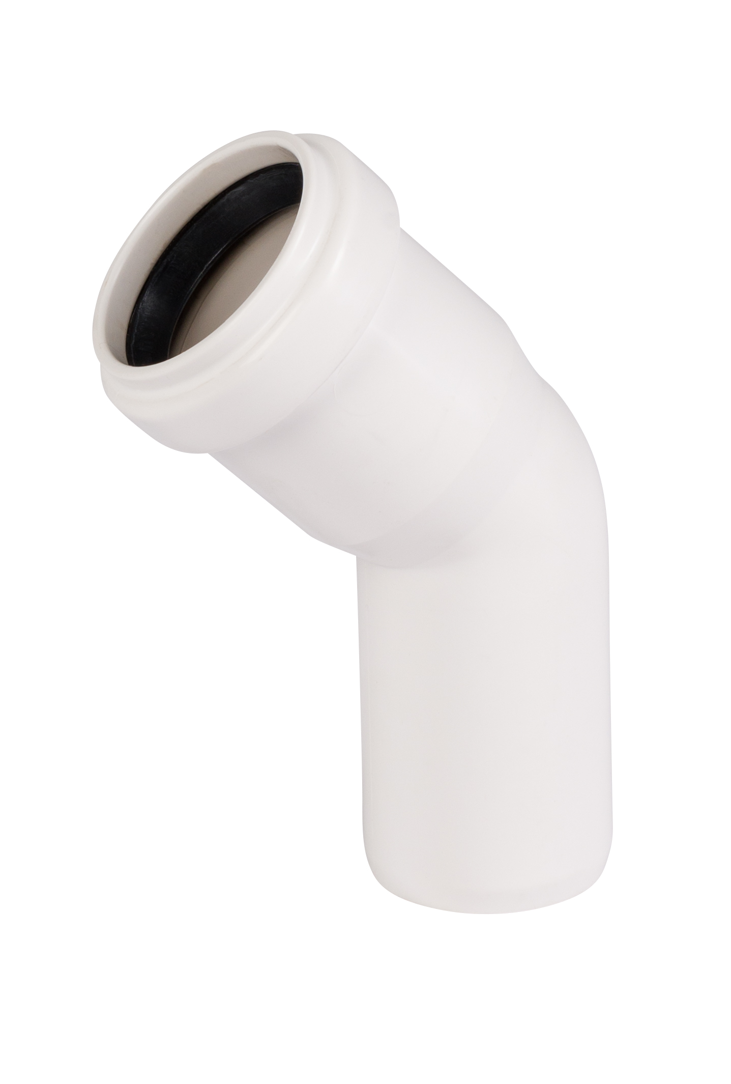 HT odpadové / kanalizačné koleno DN 32 - uhol 45 ° - HTB - biele
