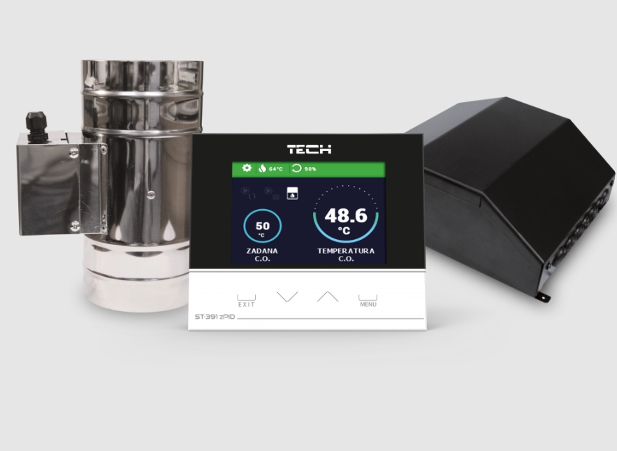 EU-391zPID/100 - Regulátor pre krb s programom zPID s klapkou 100mm