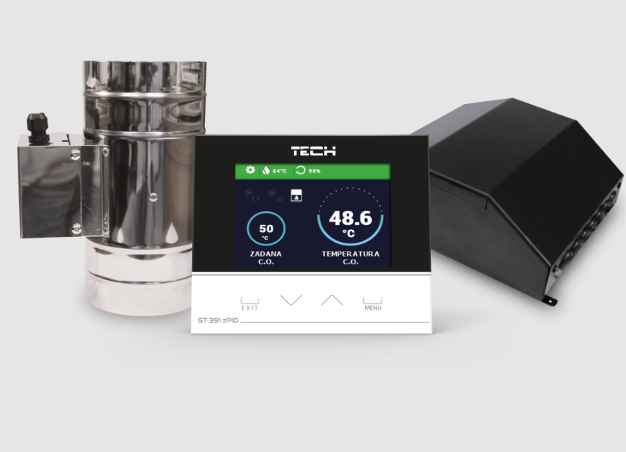 EU-391zPID/150 - Regulátor pre krb s programom zPID s klapkou 150mm