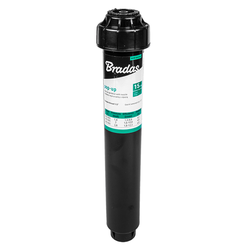 Výsuvný postrekovač s nast. tryskou 0-360° 6" (15 cm)