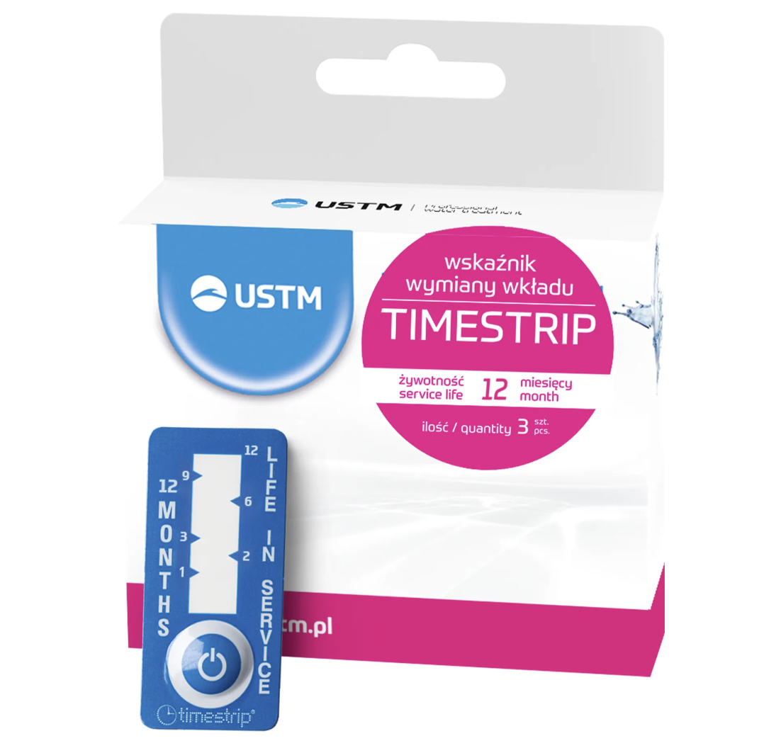 USTM indikátor opotrebovania filtračnej vložky TIMESTRIP 6 mesiacov/3ks