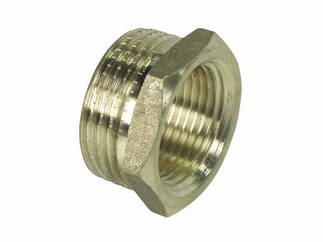 Mosadzná redukcia  1" x 1/2"