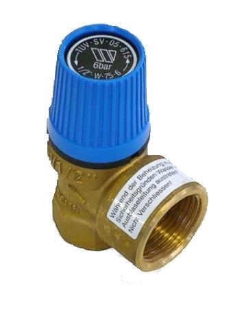 SVW8 1/2" x 3/4" 8 bar - poistný ventil (Voda)