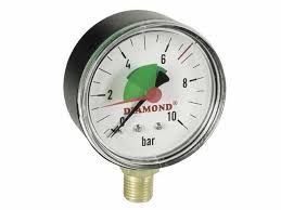 MHR63/4 Manometer 63mm, 0-4 bar spodný 1/4"