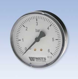 MDA63/6 Manometer 63mm, 0-6 bar zadný 1/4"