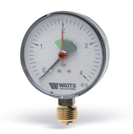 Manometer RF 0-4 bar spodný Afriso 80/1/2"