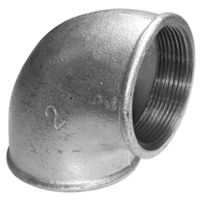 Koleno 90° FF 3/8" pozink