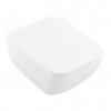 Villeroy & Boch VENTICELLO SET: WC závesné DirectFlush+ sedátko SlimSeat s QuickRelease a SoftClosing, biela alpin CeramicPlus, 4611RSR1