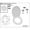 Záchodové sedadlo LIVIA soft-close - WC sedátko