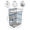 ventilator do kupelne s hlinikovym prednym panelom bez pridavnych funkcii o 100 mm usporny a tichy 27