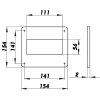 plastovy montazny ramcek pre hranate vzduchovody 110x55 mm 243 (2)