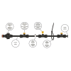 Set záhradný hmlový systém BLACK LINE 12m