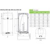 DRAŽICE OKHE 125 elektrický zásobníkový ohrievač teplej vody (bojler) 2kW, 125 litrov, závesný, zvislý, biela