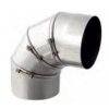 Nerezové komínové koleno nastaviteľné 0-90° - priemer 120 mm, dymovod - jednoplášť