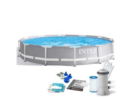 INTEX Bazén Prism Frame Pools 3.66mx0.76m s filtrací