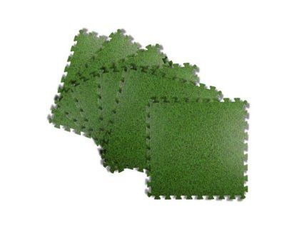 Pěnová podlaha puzzle sada 6ks tráva
