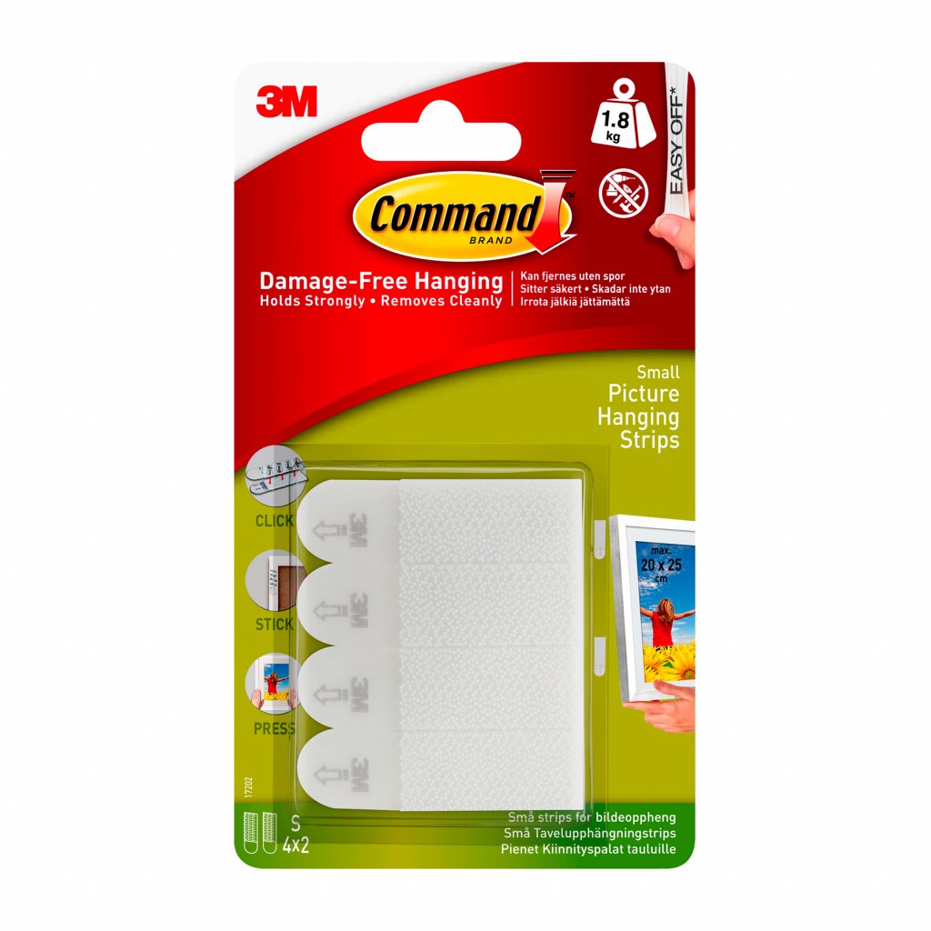 3M Command Hanging Strips White Small