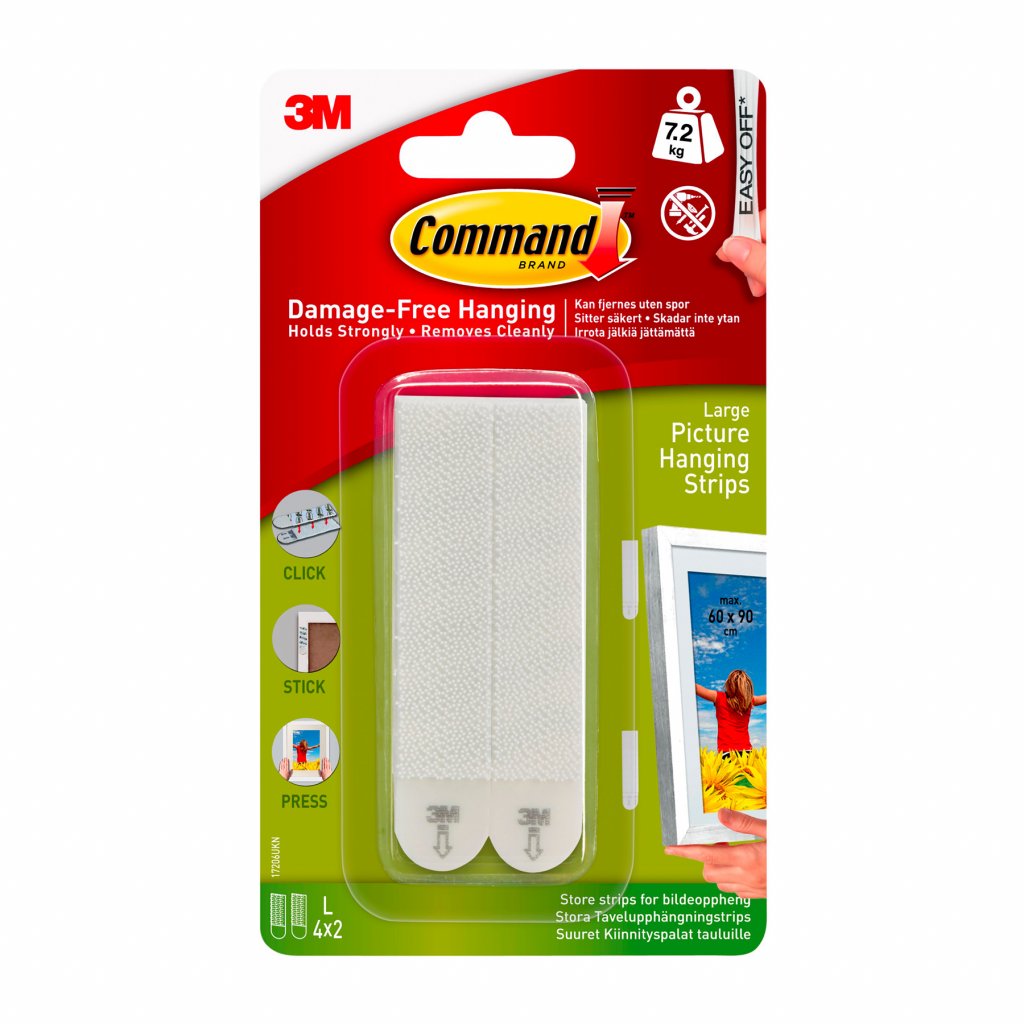 3M Command Hanging Strips White Large