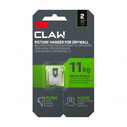 3M Claw Hook for Drywall, nosnost až 11 kg, balení 2 ks háčků
