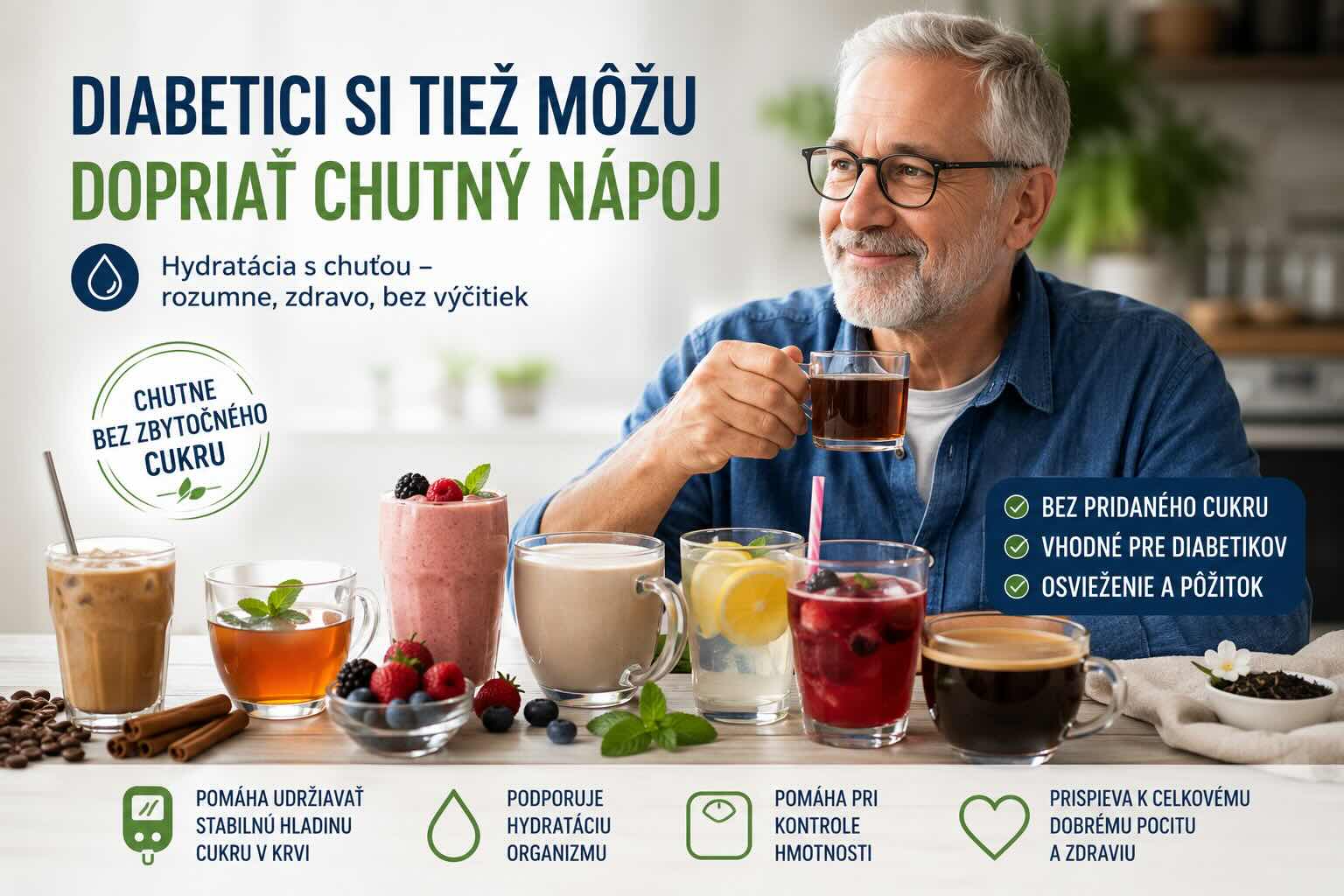 Diabetici si tiež môžu dopriať chutný nápoj