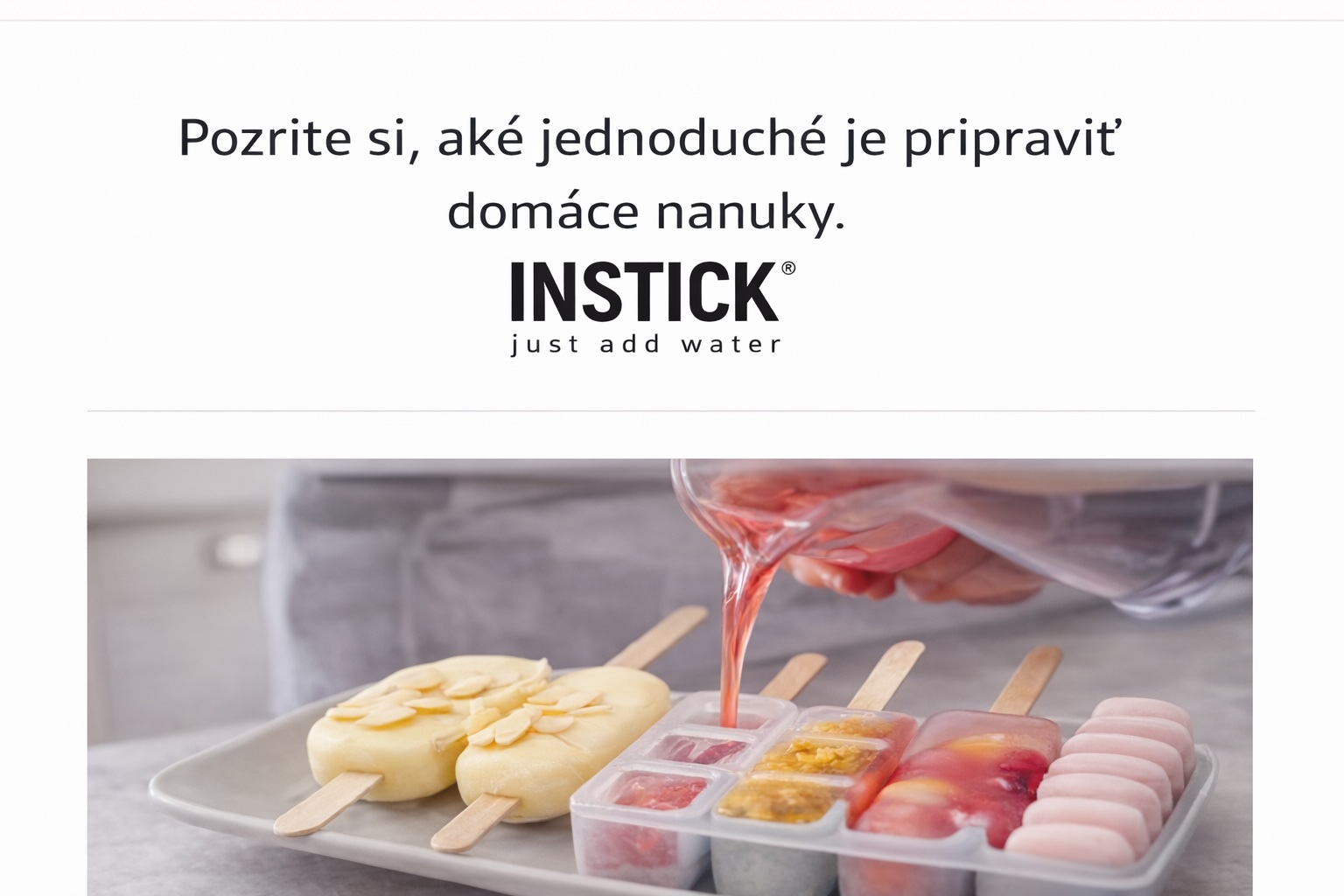 Domáce nanuky INSTICK
