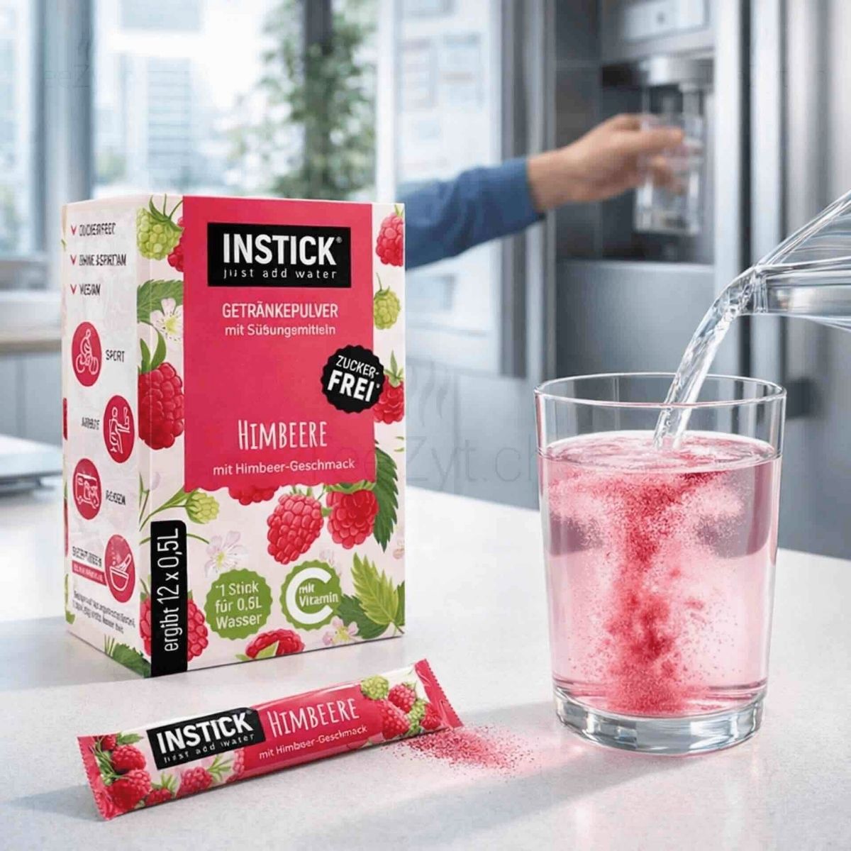 INSTICK Malinová príchuť vs Waterdrop Raspberry – porovnanie zloženia, chuti a ceny