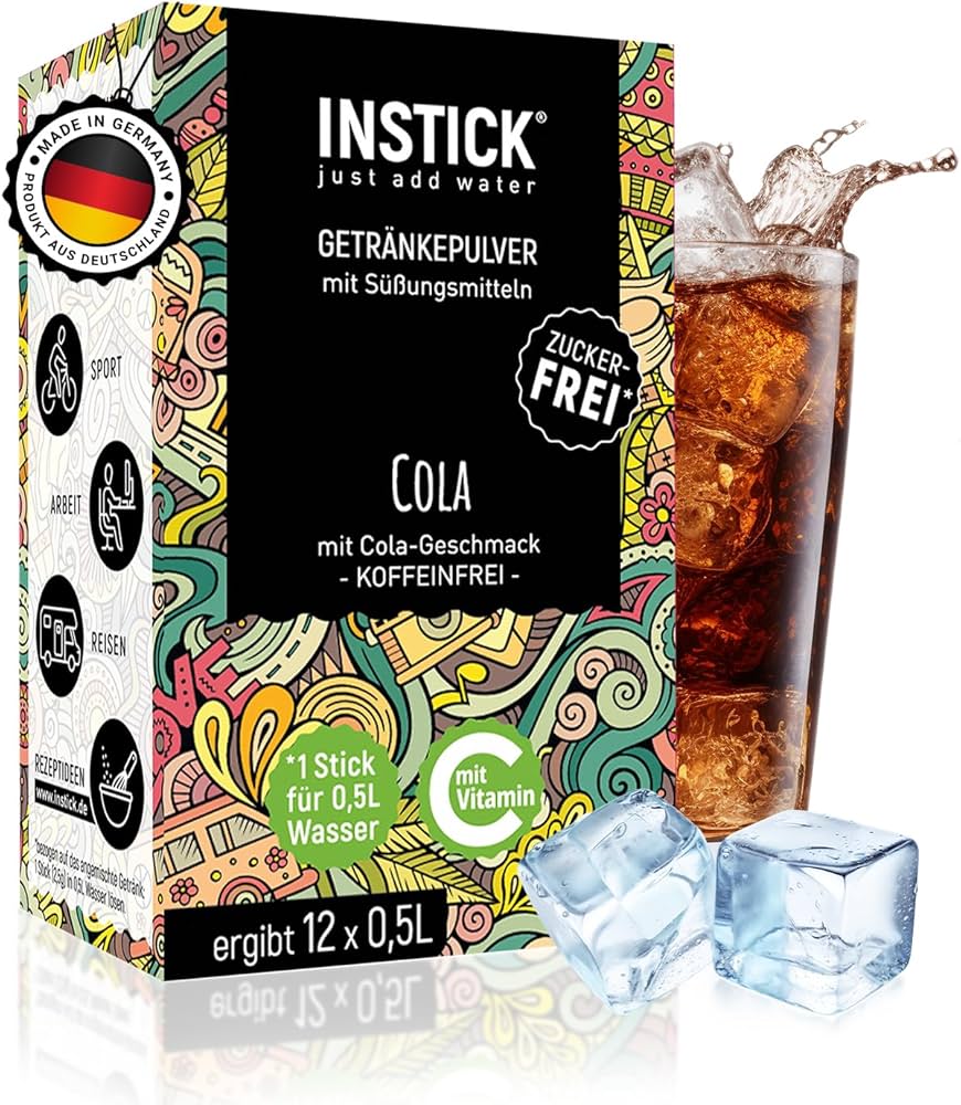 INSTICK Cola bez cukru kofeínu a aspartámu