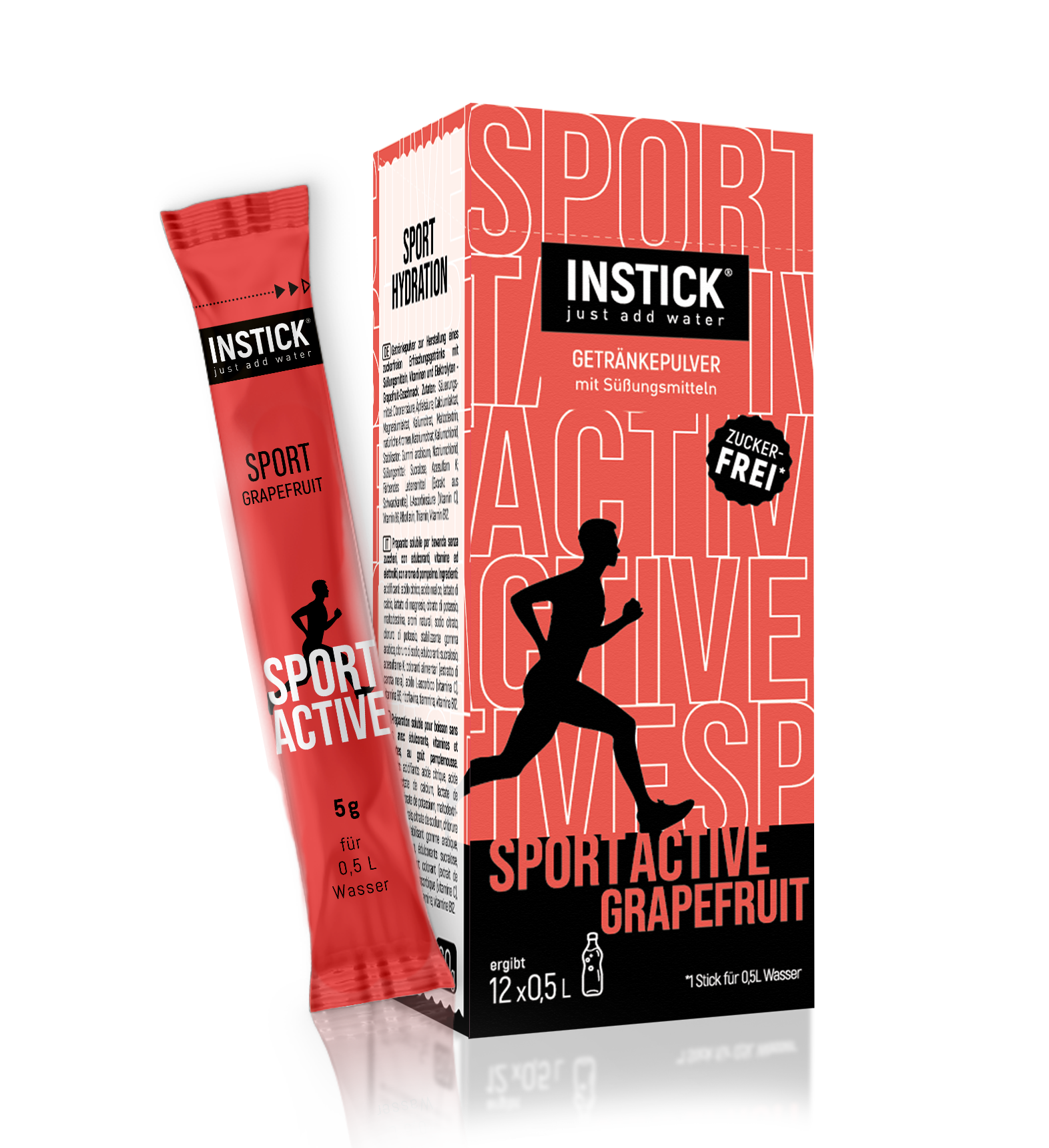 Instick elektrolyty do vody – grapefruit