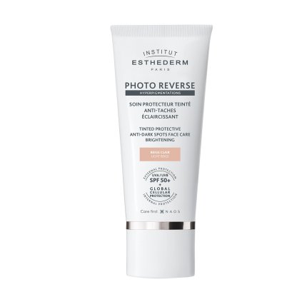 INSTITUT ESTHEDERM PHOTO REVERSE Ochranný tónovaný krém proti pigmentovým skvrnám SPF 50+ (světle béžová) 50 ml