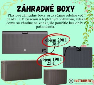 ‼️POSLEDNÉ KUSY SKLADOM‼️ Použitie plastových záhradných boxov na náradie a dekorácie ponúka niekoľko výhod, vďaka čomu sú...