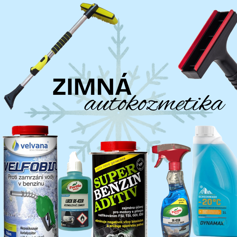 zimné produkty, odhrňovače, lopaty, sekáče na ľad, posypová soľ, de-icer, rozmrazovač zámkov, lopata na sneh do auta, aditíva, nemrznúce zmesy, škrabka na okno na ľad, metlička na ľad
