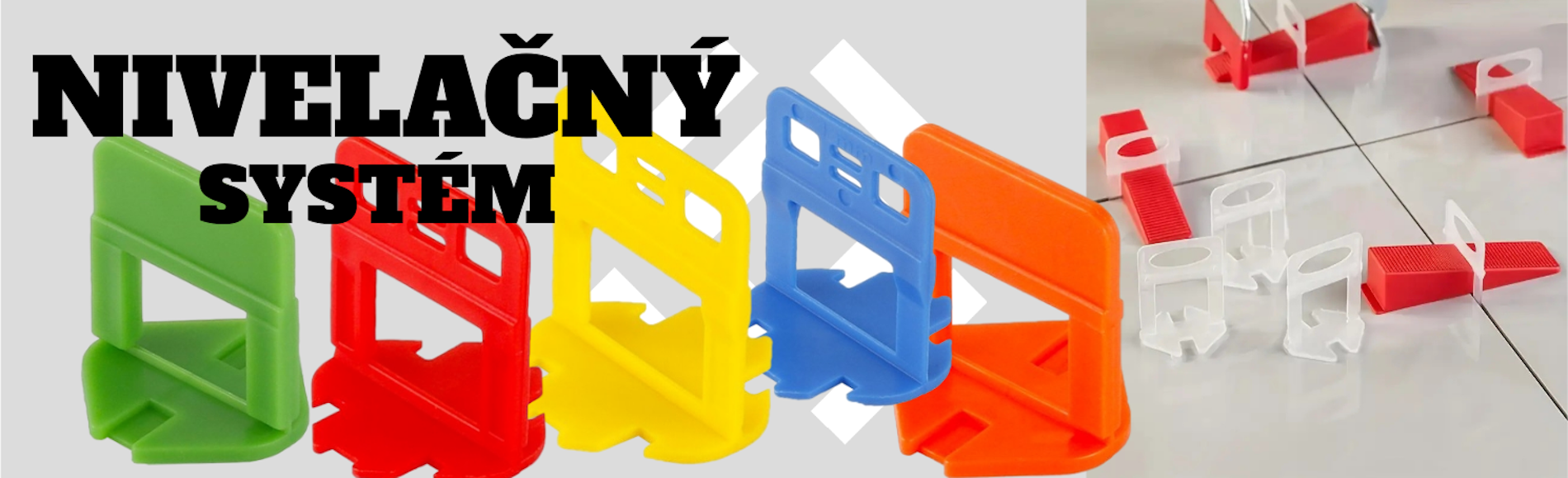 nivelačný systém, nivelačné spony, nivelačné klínky, spony pre obkladačov