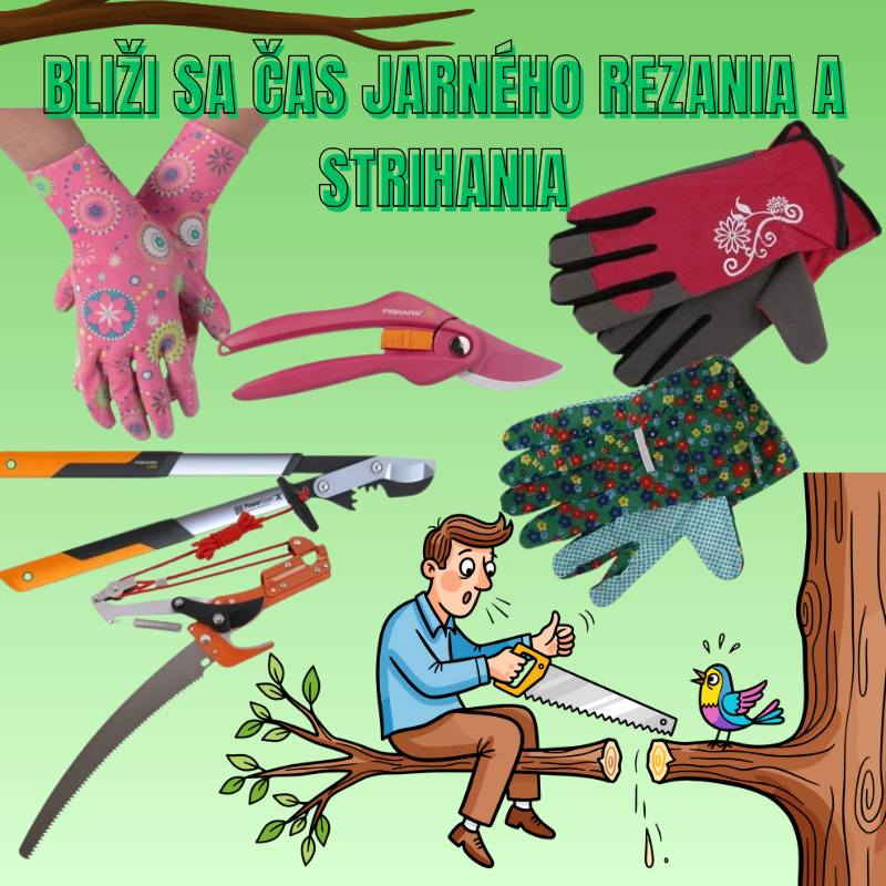 orezávanie stromov, záhradné pílky, záhradné rukavice, záhradné nožnice, nátradie do záhrady, Festa, Fiskars, Prosperplast