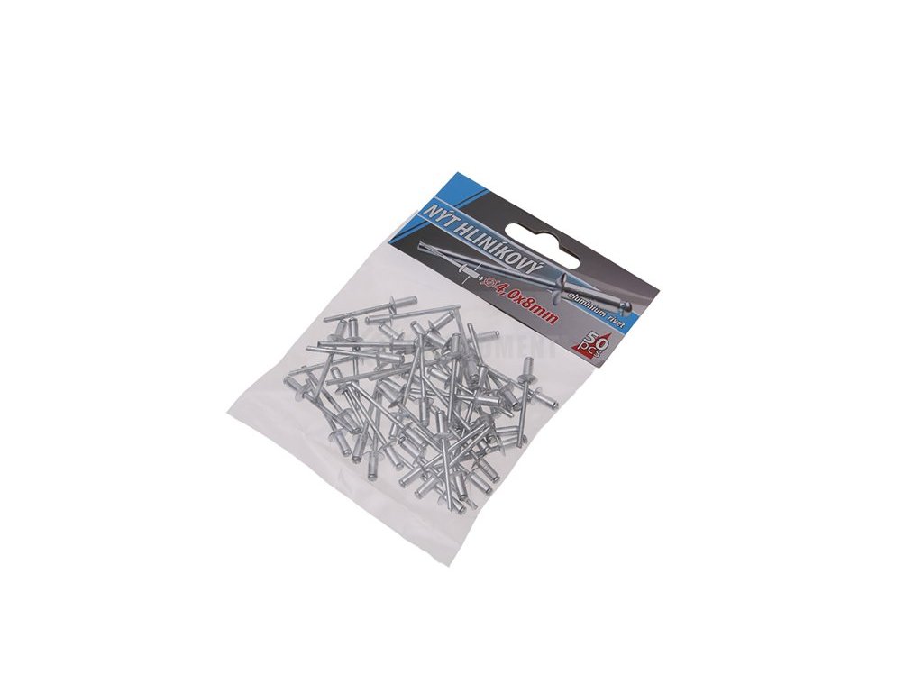 Nity ALU 4,0x8mm / 50 ks