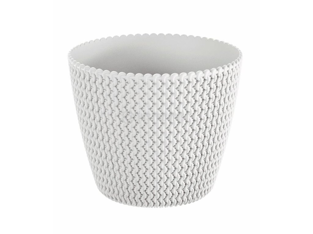 Kvetináč 29,5cm SPLOFY DSP300-S449 biely plastový PROSPERPLAST