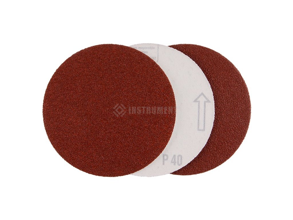 Papier brúsny 125mm P40 3ks suchý zips / výsek