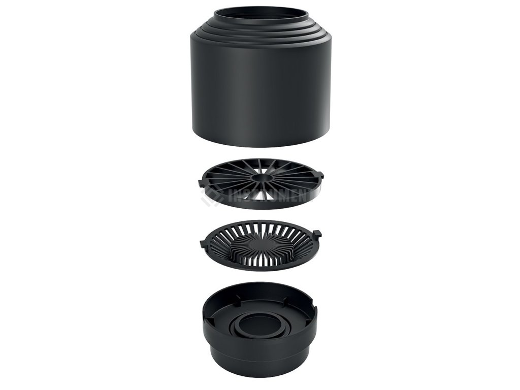 filter hrubých nečistôt dažďovej vody IFILW1-S411 čierny plastový