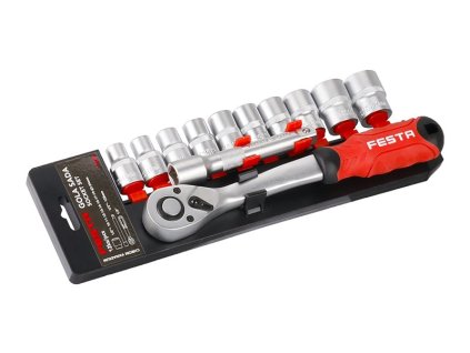 Gola sada + ráčna 1/2" 12ks CrV FESTA