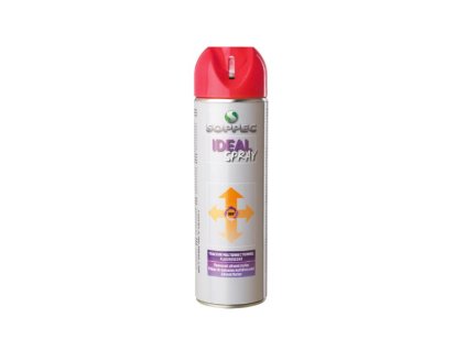 sprej fluorescenčný IDEAL, 500ml, červený / spray