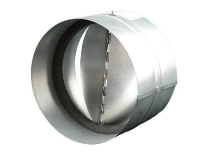 klapka okrúhla spätná KOM 200mm Zn kovová