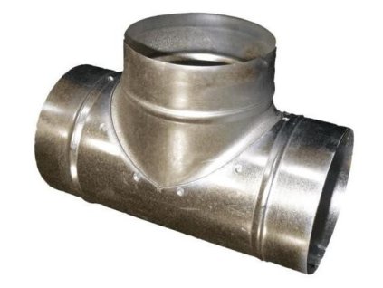 odbočka T kus TM 125mm Zn kovová