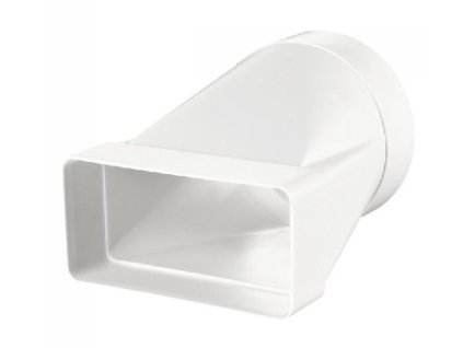redukcia plastová, kruhové-ploché potrubie Ø100mm-55x110mm