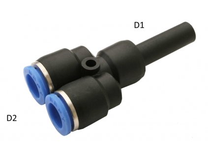 Spojka prechodka Y redukcia 12mm 2x10mm PWJ vzduch