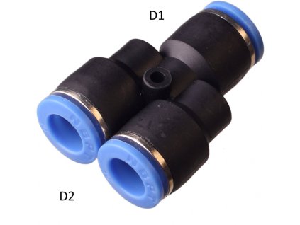 spojka Y redukcia hadíc 12mm 2x6mm PW redukcia vzduch